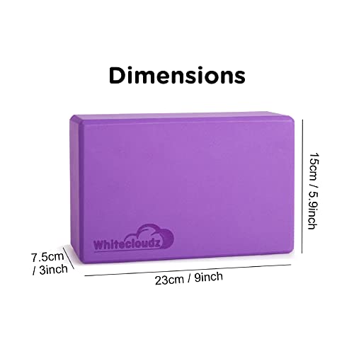 Whitecloudz Yoga Blocks - Improve Strength, Balance, Flexibility