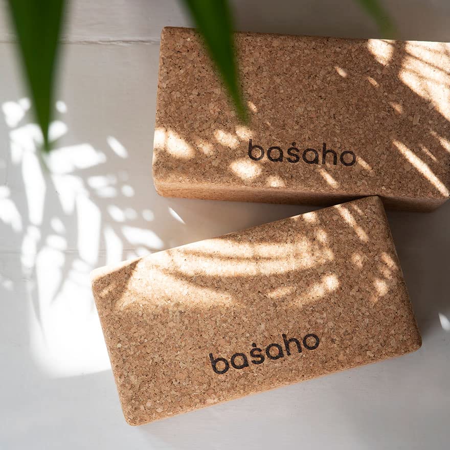 Eco-Friendly Non-Slip Cork Yoga Blocks (2 blocks)