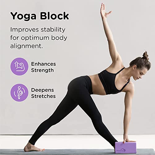 Whitecloudz Yoga Blocks - Improve Strength, Balance, Flexibility