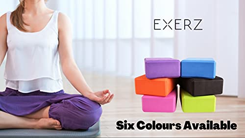 EXERZ Yoga Blocks - High Density EVA Foam