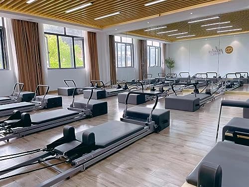 Black Pilates Reformer Sitting Box: Enhance Range of Motion
