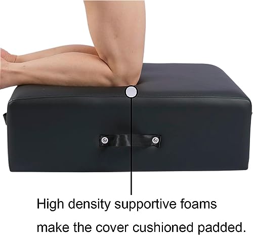 Black Pilates Reformer Sitting Box: Enhance Range of Motion