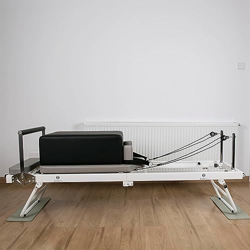 Black Pilates Reformer Sitting Box: Enhance Range of Motion