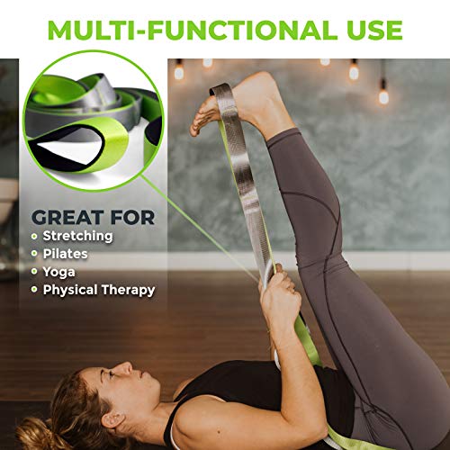 12 Loop Gradient Fitness Yoga Stretching Strap