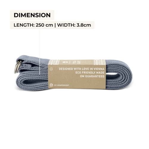 Lotuscrafts Organic Cotton Yoga Strap - Improved Stretch
