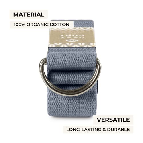 Lotuscrafts Organic Cotton Yoga Strap - Improved Stretch