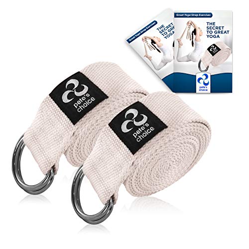 Yoga Straps - Durable, Adjustable 2 Pack
