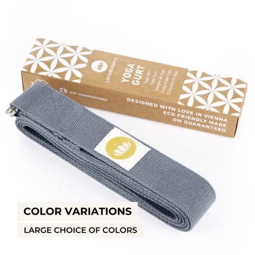 Lotuscrafts Organic Cotton Yoga Strap - Improved Stretch