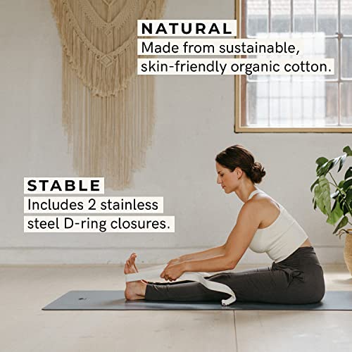 Lotuscrafts Organic Cotton Yoga Strap - Improved Stretch