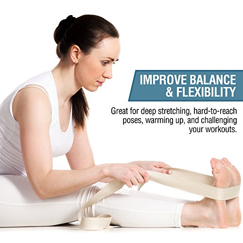 Yoga Straps - Durable, Adjustable 2 Pack