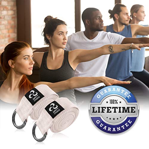 Yoga Straps - Durable, Adjustable 2 Pack