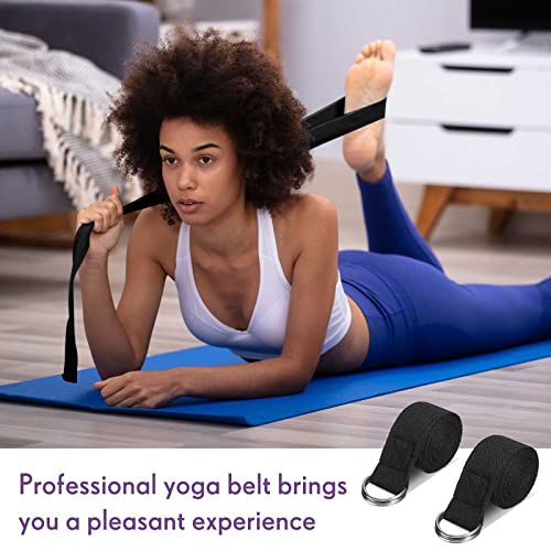 6ft Adjustable Yoga Straps for Flexibility - 10 Pcs