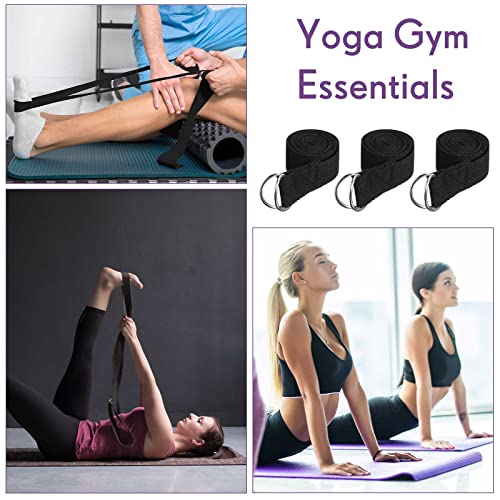 6ft Adjustable Yoga Straps for Flexibility - 10 Pcs