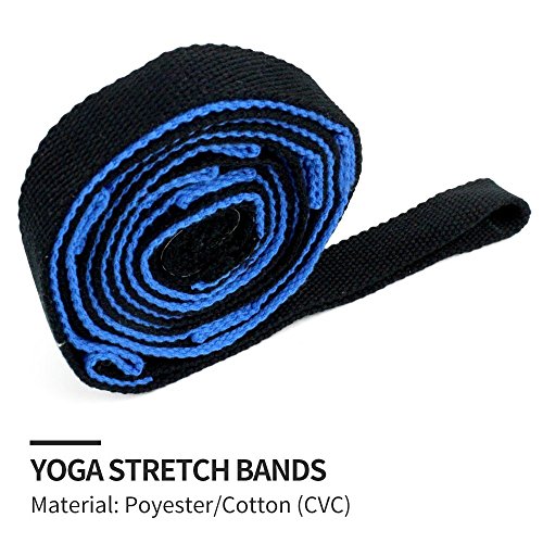 Flexibility Stretching Strap for Yoga, Pilates, and Gymnastics