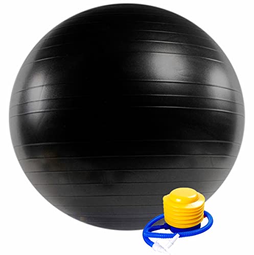 Swiss Yoga Ball: 75cm Diameter for Fitness & Therapy