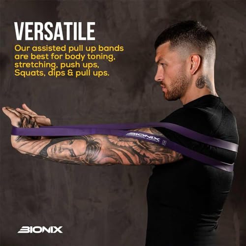 Bionix Resistance Bands Set - Durable, Eco-Friendly, Various Levels