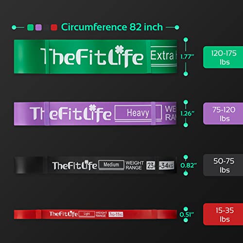 TheFitLife Resistance Pull Up Bands - Full Set