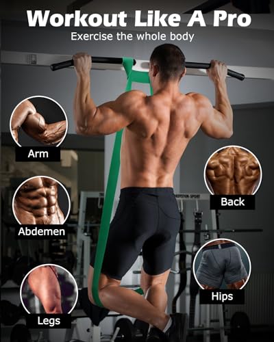 6 Level Resistance Pull Up Bands Set - Home Fitness