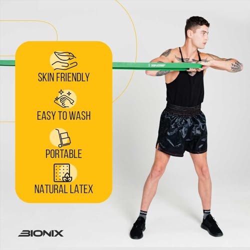 Bionix Resistance Bands Set - Durable, Eco-Friendly, Various Levels