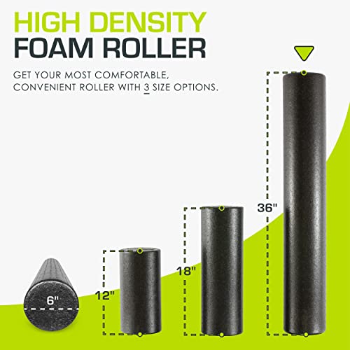 36-inch ProsourceFit High Density Foam Roller for Full Body Fitness