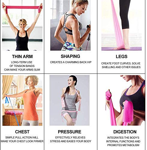 Non-Latex Resistance Bands Set for Home Fitness