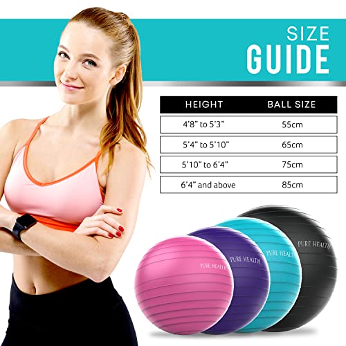 Swiss Yoga Ball with Pump - Versatile Home Fitness