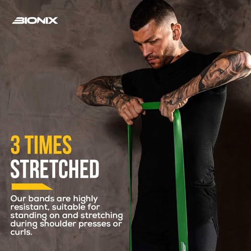 Bionix Resistance Bands Set - Durable, Eco-Friendly, Various Levels