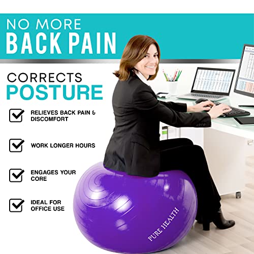 Swiss Yoga Ball with Pump - Versatile Home Fitness