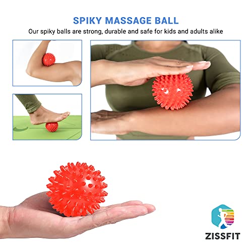 Black High Density Foam Roller with Massage Balls