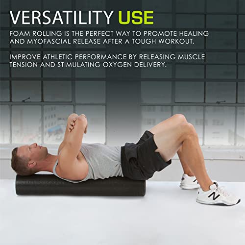 36-inch ProsourceFit High Density Foam Roller for Full Body Fitness