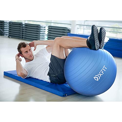 OXFIT Exercise Ball - XL Black Fitness Swiss Ball
