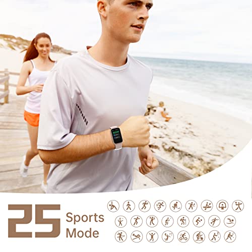 Smartwatch Fitness Tracker - Heart Rate, Sleep Monitor