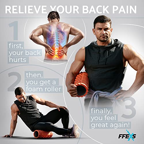 FX FFEXS Deep Tissue Foam Roller for Muscle Massage