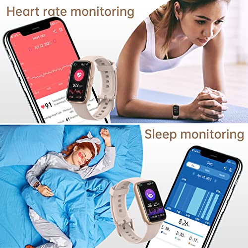 Smartwatch Fitness Tracker - Heart Rate, Sleep Monitor