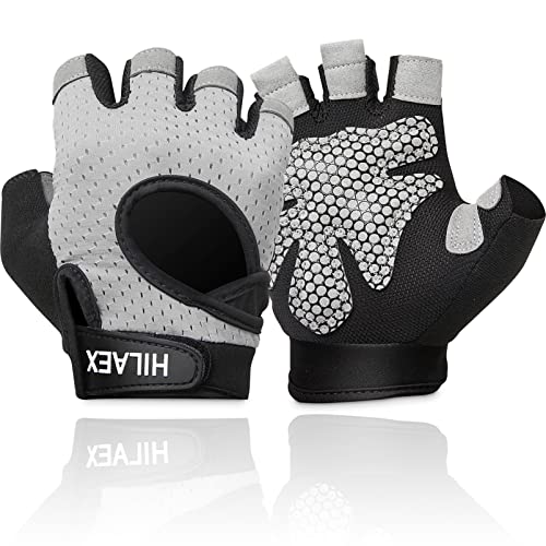 HILAEX Breathable Gym Gloves - Full Palm Protection