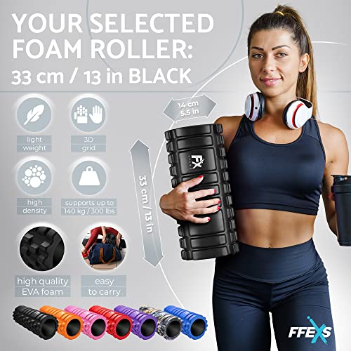 FX FFEXS Deep Tissue Foam Roller for Muscle Massage