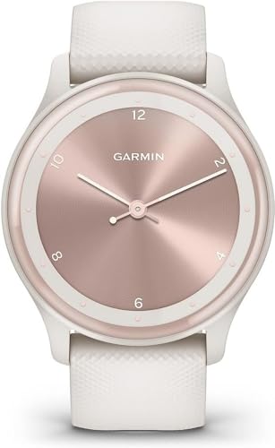 White Cream Silicone Garmin vívomove Sport Hybrid Smartwatch