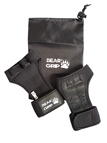 BEAR GRIP - Open Workout Gloves (Black, L)