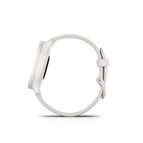 White Cream Silicone Garmin vívomove Sport Hybrid Smartwatch