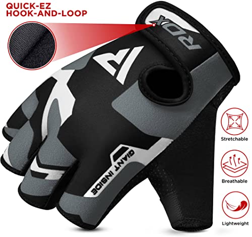 RDX Gym Fitness Gloves - Anti Slip, Padded