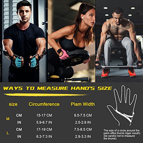 Breathable Gym Gloves with Silicone Palm, Extra Grip