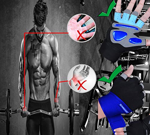 Weightlifting Gloves with Wrist Support and Extra Grip