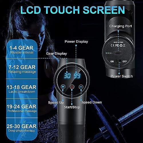 Deep Tissue Muscle Percussion Massager, 30 Speeds