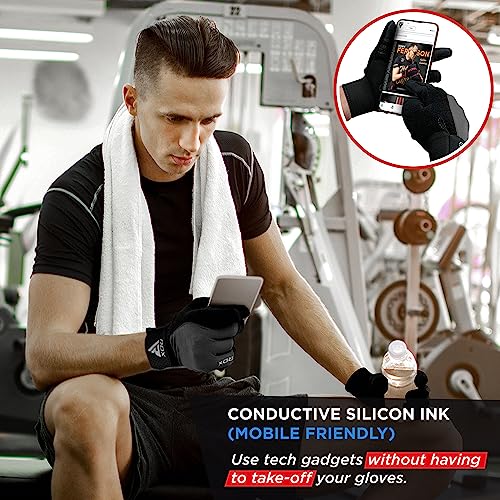 RDX Gym Weightlifting Gloves, Full Finger, Breathable & Non-Slip