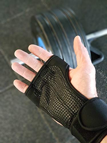 BEAR GRIP - Open Workout Gloves (Black, L)