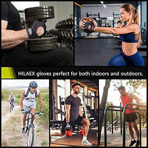 HILAEX Breathable Gym Gloves - Full Palm Protection