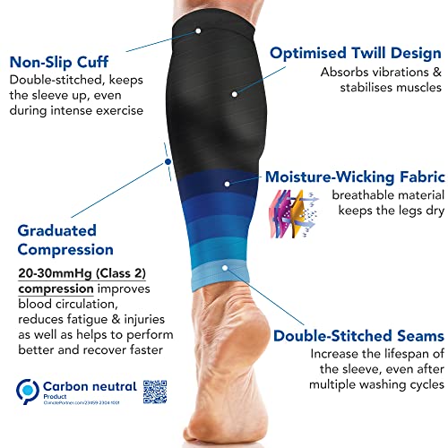 aZengear Calf Compression Sleeves - Women, Men | Shin Splints Relief