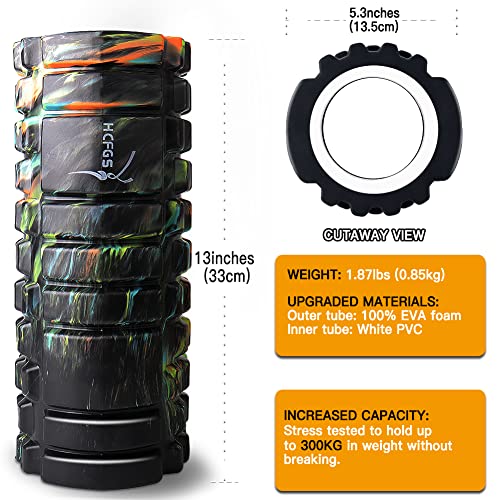 HCFGS Foam Roller: Deep Tissue Muscle Massage Tool