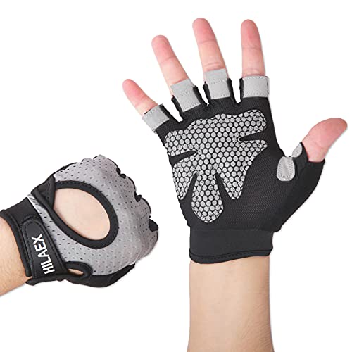 HILAEX Breathable Gym Gloves - Full Palm Protection