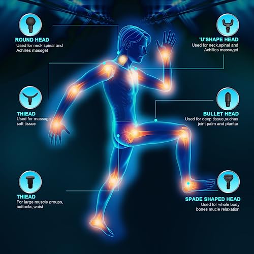 Powerful Percussion Massage Gun for Athletes - LCD Screen